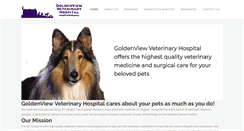 Desktop Screenshot of goldenviewvet.com