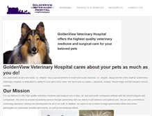 Tablet Screenshot of goldenviewvet.com